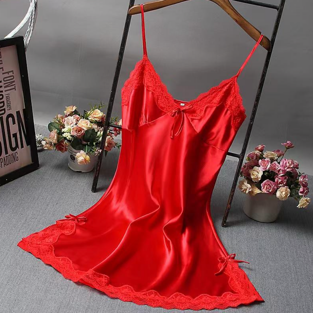 Elegant Lace Patchwork Nightdress