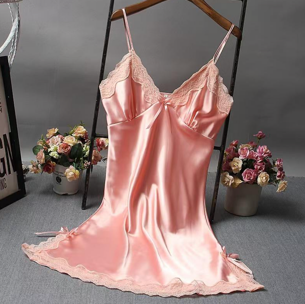 Elegant Lace Patchwork Nightdress