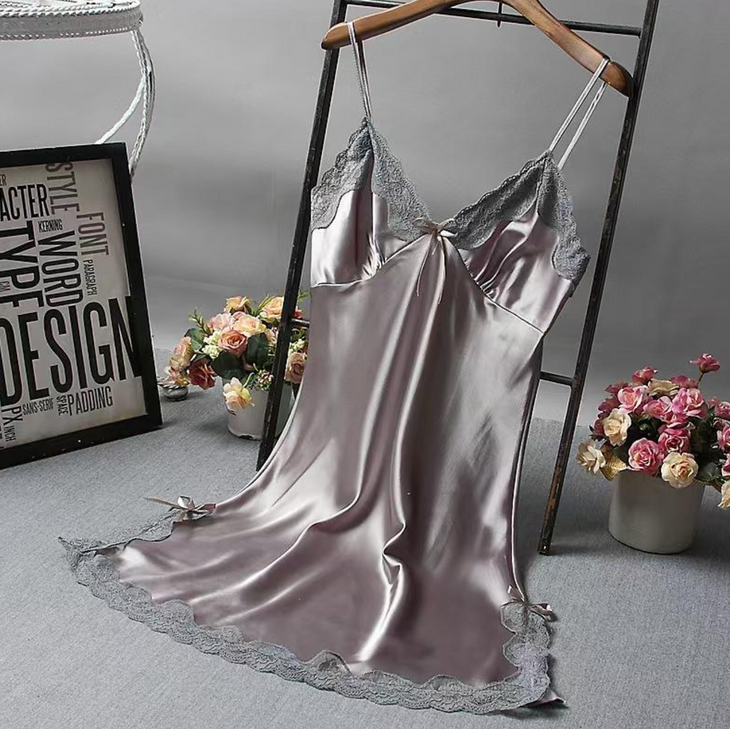 Elegant Lace Patchwork Nightdress
