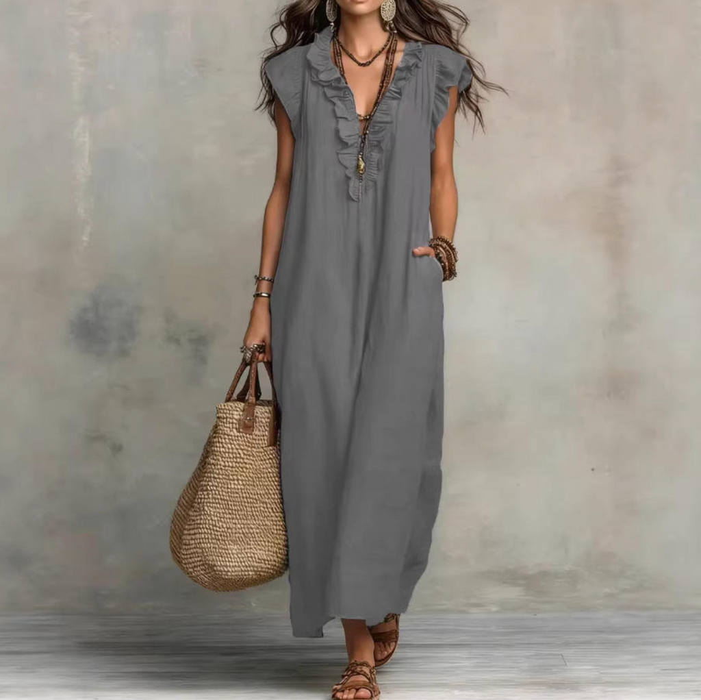 Women’s Elegant Patchwork Maxi Dress