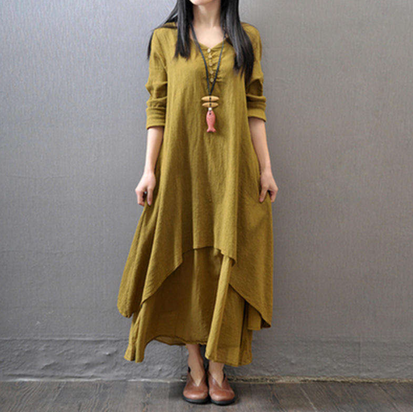Vintage Washable Women’s Midi Dress