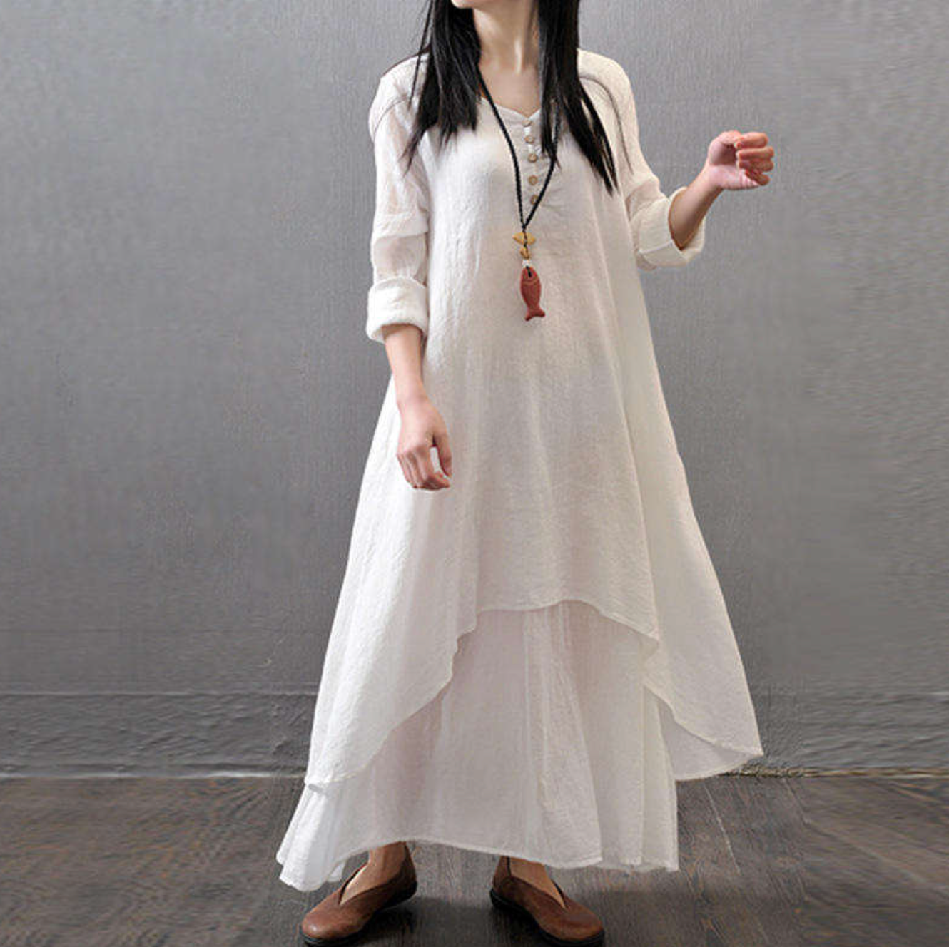 Vintage Washable Women’s Midi Dress