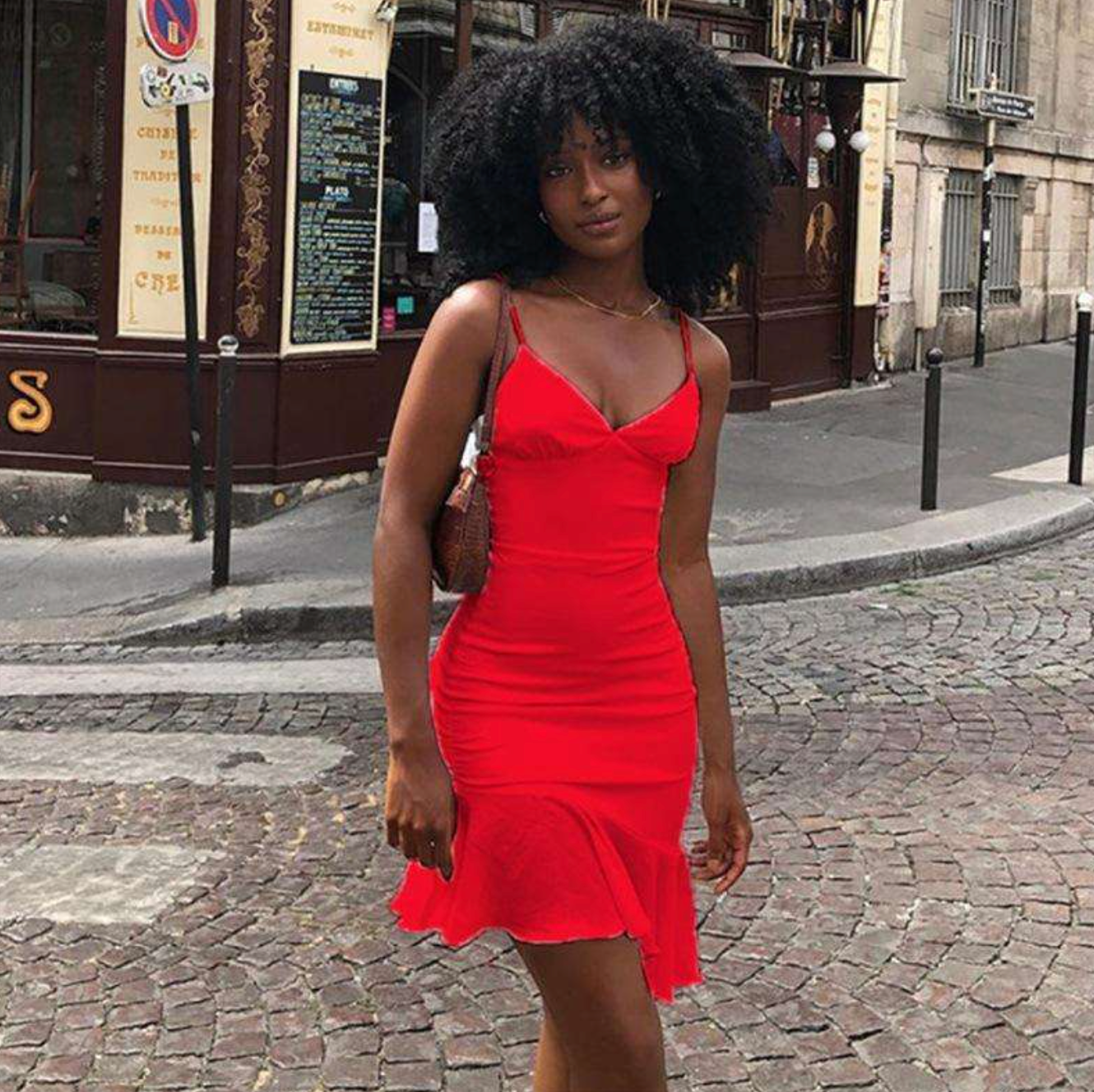 Vintage Casual Halter Midi Dress