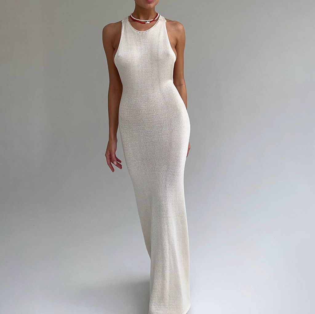 Women’s Knit Halter Maxi Dress