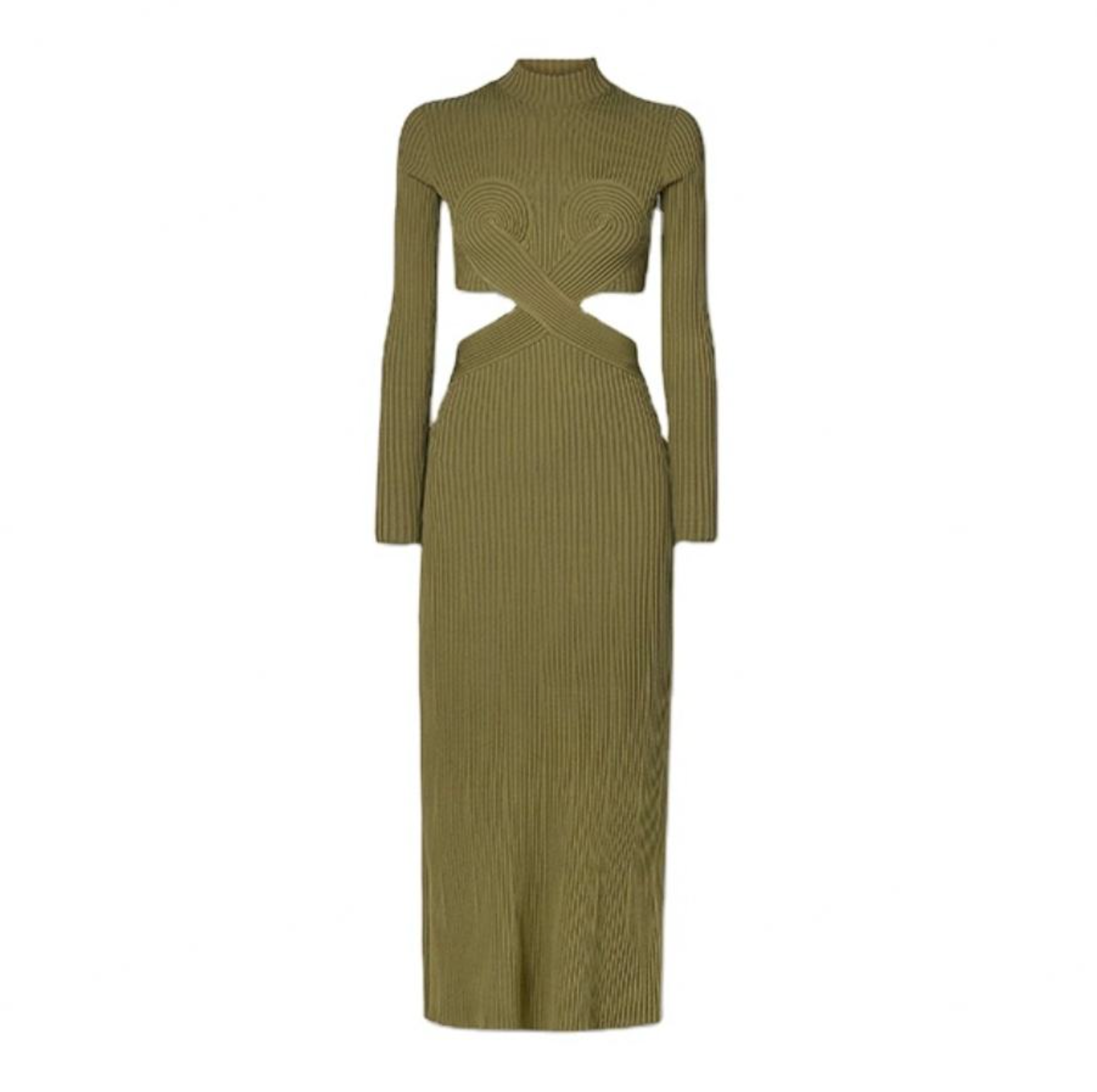 Women’s Vintage Army Green Casual Dress